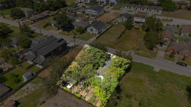 bird's eye view featuring a residential view