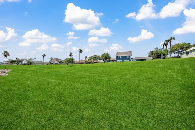view of yard with a residential view