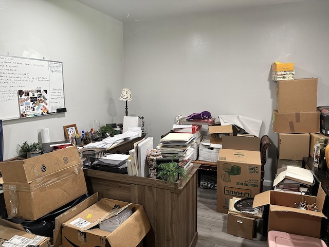 view of storage area
