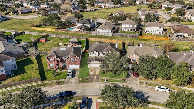 aerial perspective of suburban area