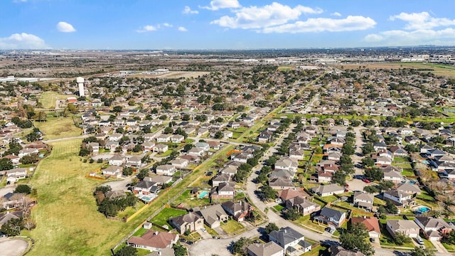 aerial overview of property's location featuring nearby suburban area