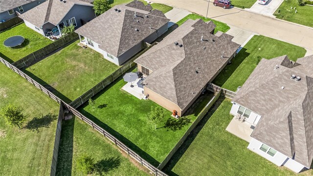 bird's eye view featuring a residential view