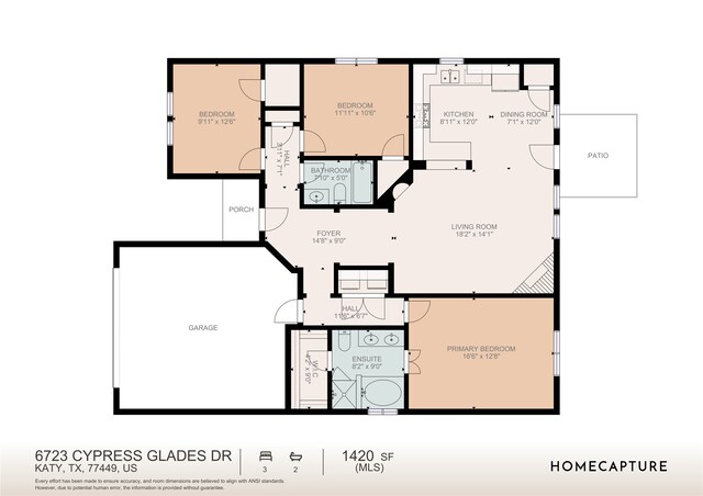 6723 Cypress Glades Dr, Katy, TX 77449 - plan