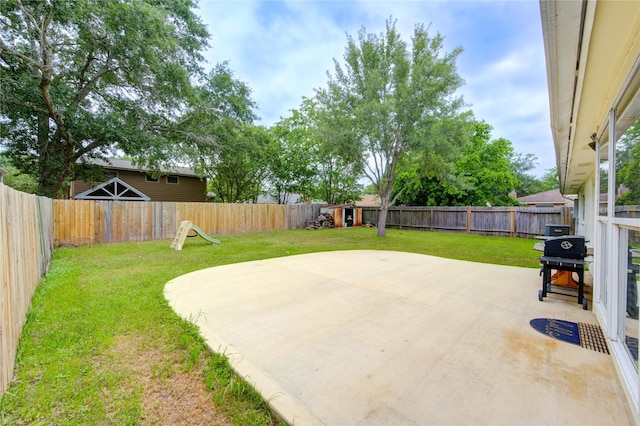 view of patio / terrace with a fenced backyard