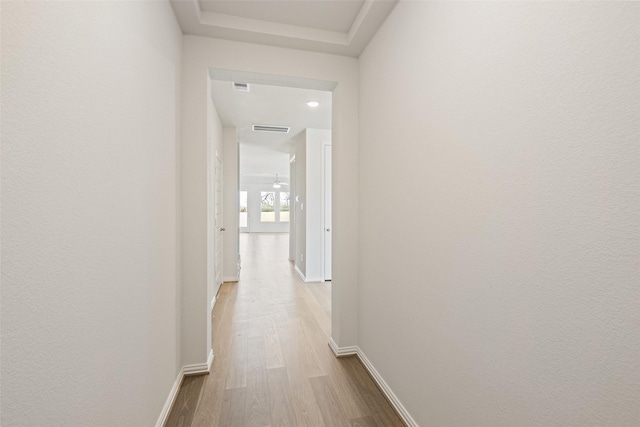 2014 Sunflower Ct, Sugar Land, TX 77498 - corridor with baseboards, wood finished floors, and recessed lighting