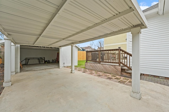 view of patio / terrace featuring a fenced backyard