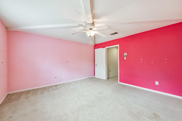 9402 Stockport Dr, Spring, TX 77379 - unfurnished room featuring light colored carpet, ceiling fan, and baseboards