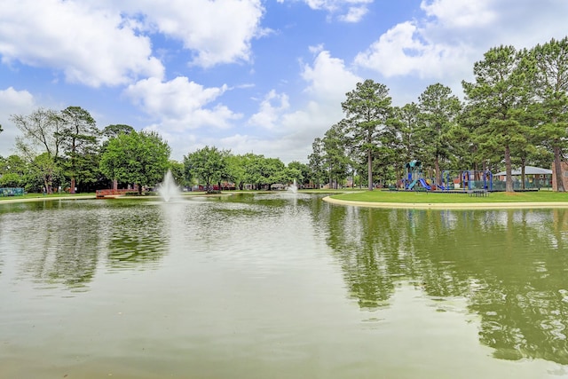 view of water feature