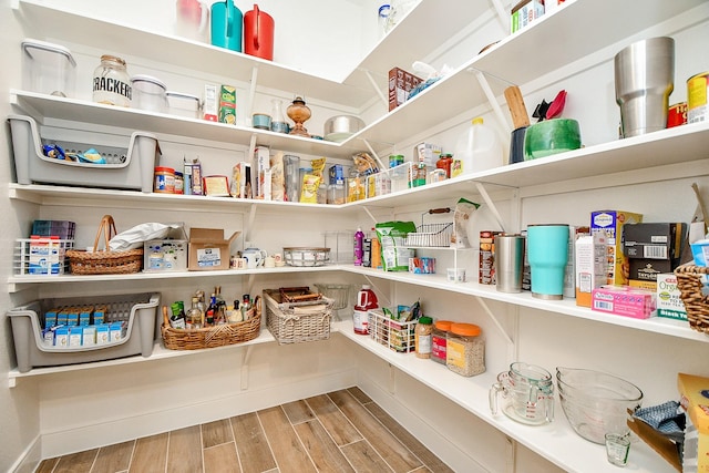 view of storage area