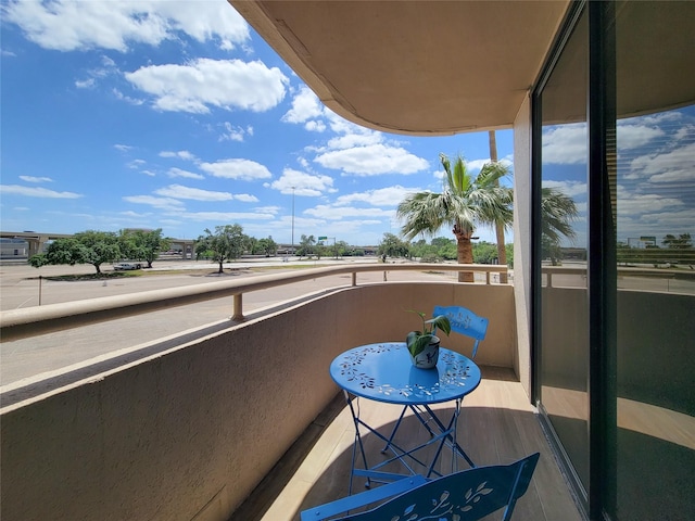 view of balcony