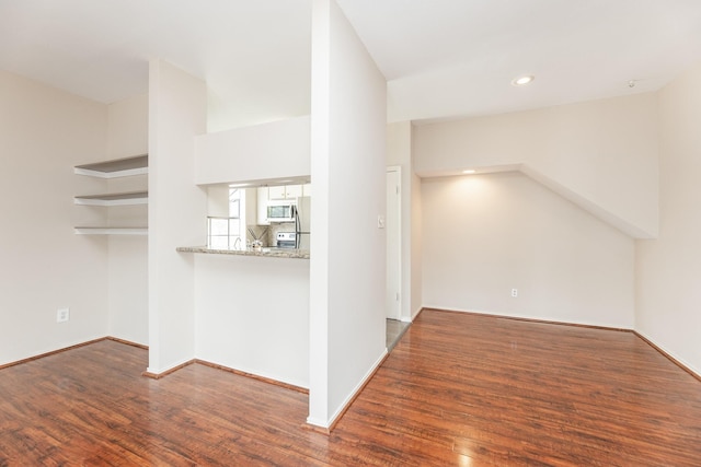2023 Gentryside Dr Unit 508, Houston, TX 77077 - interior space with baseboards, wood finished floors, and recessed lighting