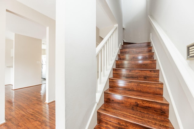 2023 Gentryside Dr Unit 508, Houston, TX 77077 - stairway with wood finished floors