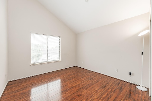 2023 Gentryside Dr Unit 508, Houston, TX 77077 - unfurnished room with vaulted ceiling and wood finished floors