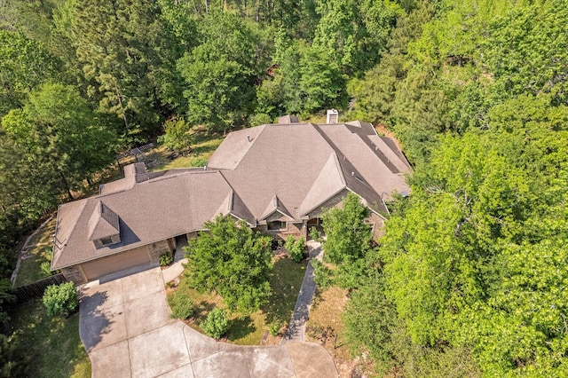 41411 Roundup Rd, Magnolia, TX 77354 - drone / aerial view with a forest view