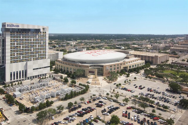 bird's eye view featuring a view of city