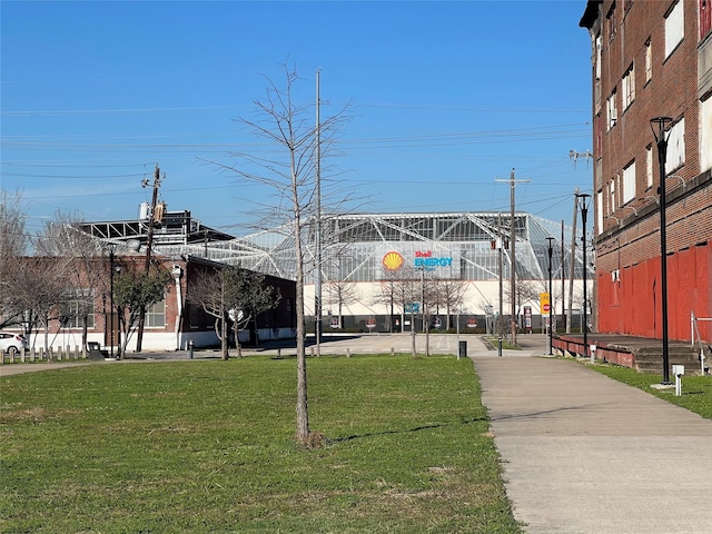view of community with a yard
