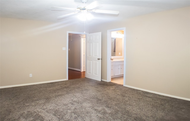 234 Fantasy Ln, Montgomery, TX 77356 - spare room featuring carpet flooring and ceiling fan