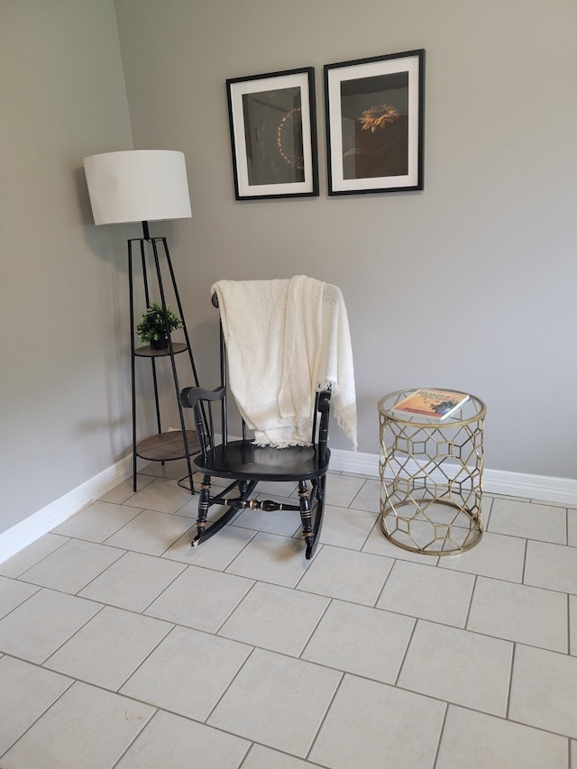 234 Fantasy Ln, Montgomery, TX 77356 - living area featuring baseboards and light tile patterned flooring