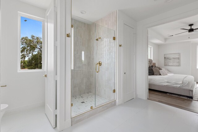 3824 Wilmer St, Houston, TX 77003 - full bathroom with a shower stall, a wealth of natural light, and ensuite bathroom
