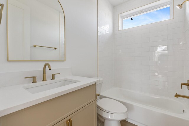 3824 Wilmer St, Houston, TX 77003 - bathroom featuring shower / washtub combination, vanity, and toilet