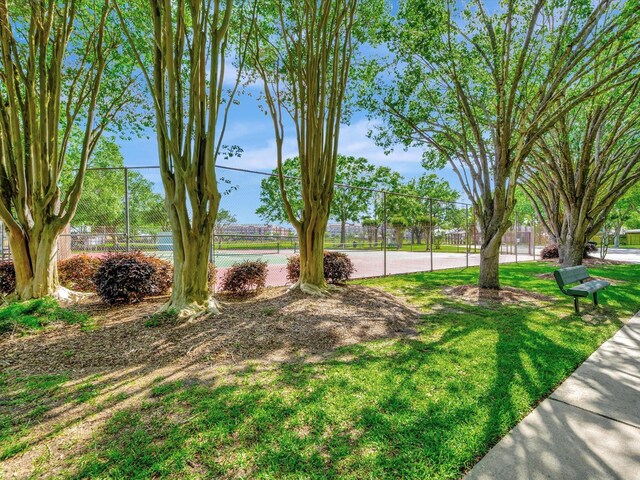 403 Elder Vista Dr, Houston, TX 77598 - view of yard with fence