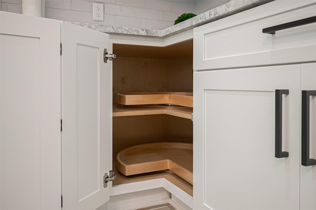 view of storage area