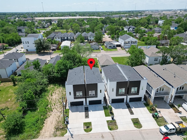 birds eye view of property featuring a residential view