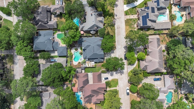drone / aerial view with a residential view