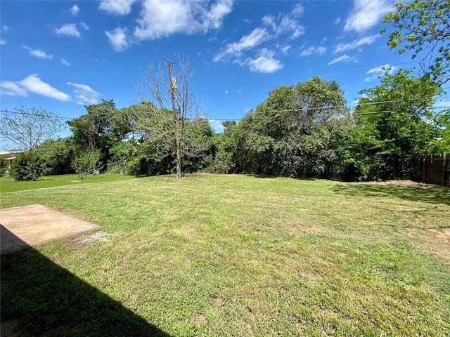 view of yard