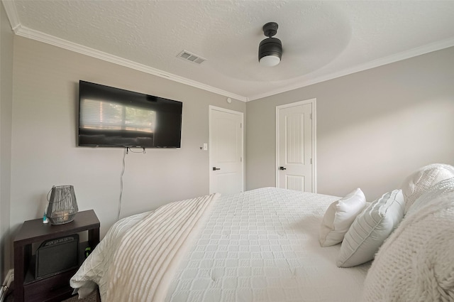 6015 Allentown Dr, Spring, TX 77389 - bedroom with crown molding and a baseboard heating unit