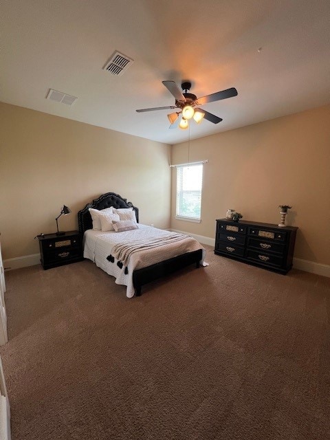 12919 Arlington Meadows Ln, Tomball, TX 77377 - bedroom featuring carpet flooring, baseboards, and a ceiling fan