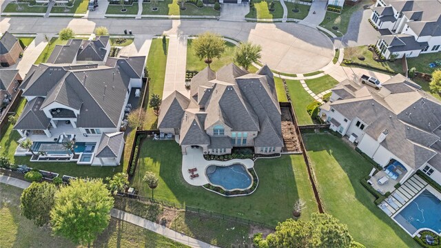 drone / aerial view featuring a residential view
