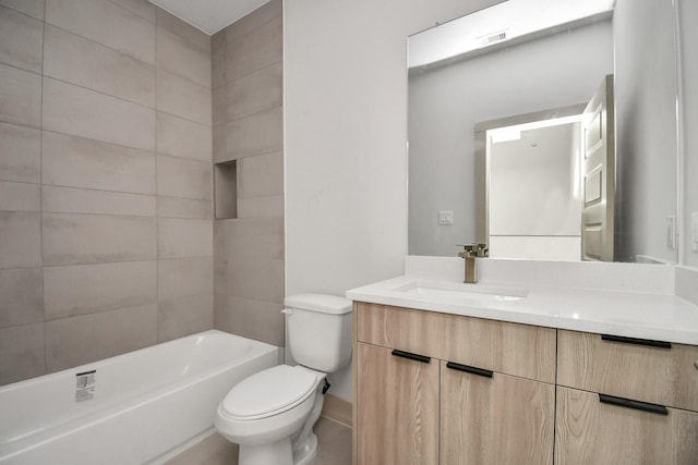 4012 Cusco Ln, Houston, TX 77045 - bathroom featuring toilet, vanity, and baseboards