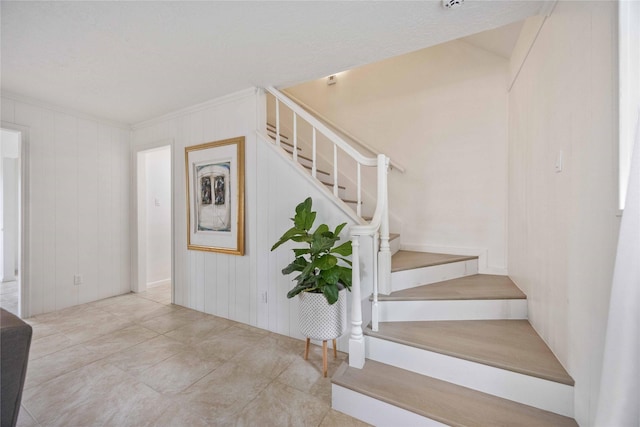view of stairway