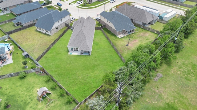 drone / aerial view featuring a residential view