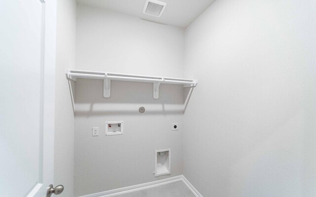 331 Riesling Dr, Alvin, TX 77511 - laundry room with electric dryer hookup, hookup for a washing machine, gas dryer hookup, and baseboards
