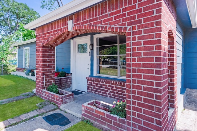 4506 Boicewood St, Houston, TX 77016 - view of exterior entry featuring brick siding