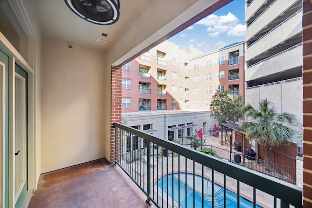 view of balcony