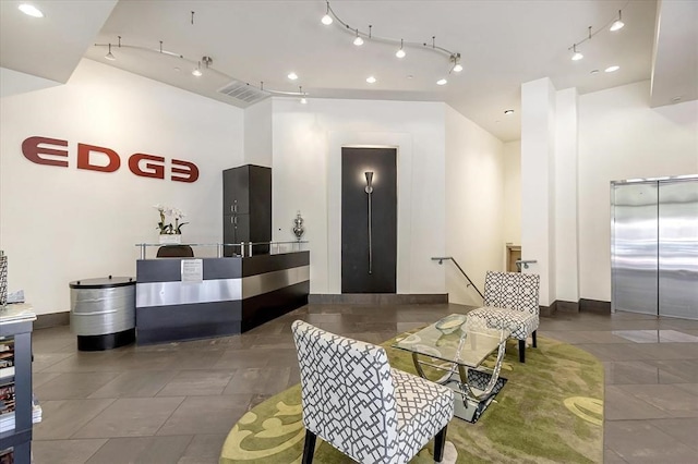 welcome area featuring visible vents