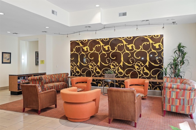 building lobby featuring visible vents