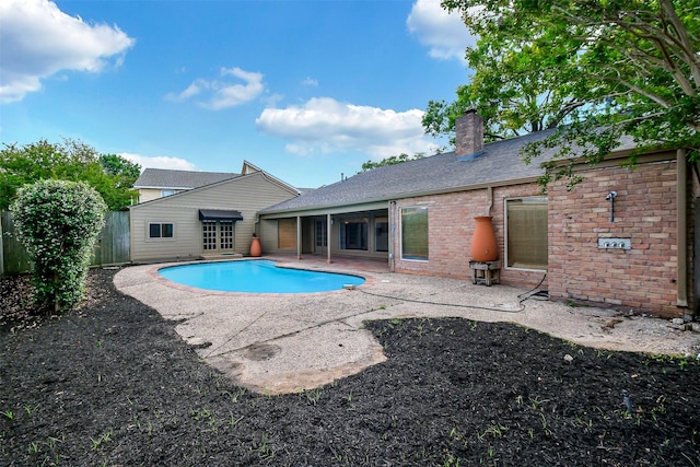 1319 E Brooklake Dr, Houston, TX 77077 - outdoor pool with fence and a patio