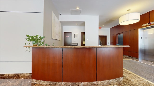 view of reception area