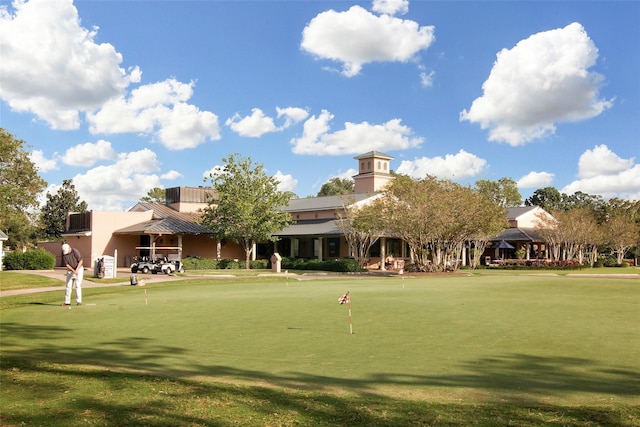 view of community with golf course view