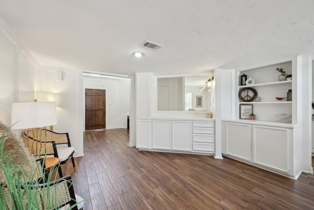 310 Yorkshire Ln, Port Neches, TX 77651 - living area featuring dark wood finished floors and visible vents