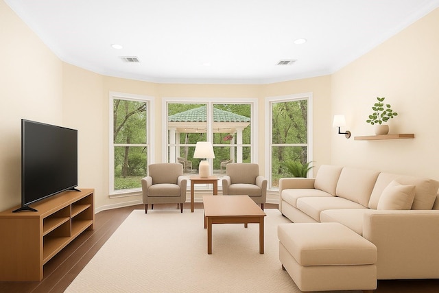 4304 Newcastle Ct, Bryan, TX 77802 - living room with wood finished floors and recessed lighting