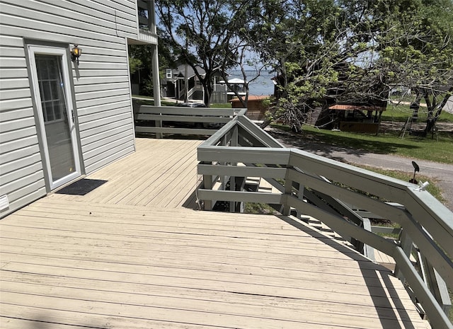 11 Ridgeway St, Coldspring, TX 77331 - view of wooden deck