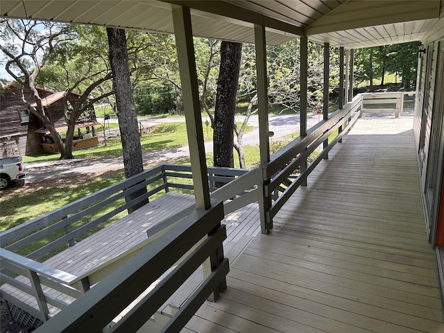 11 Ridgeway St, Coldspring, TX 77331 - deck with a porch and a yard
