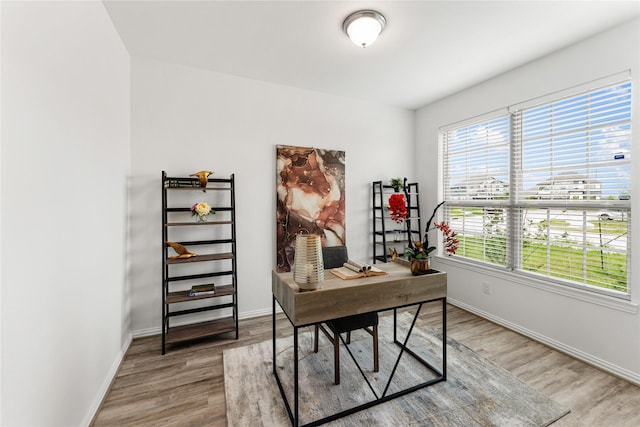 546 Long Beach Bay Dr, Katy, TX 77493 - office featuring light wood-type flooring and baseboards