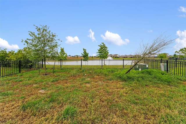 546 Long Beach Bay Dr, Katy, TX 77493 - view of yard featuring a water view and fence