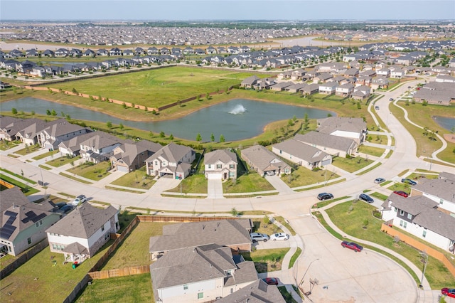 546 Long Beach Bay Dr, Katy, TX 77493 - bird's eye view featuring a water view and a residential view